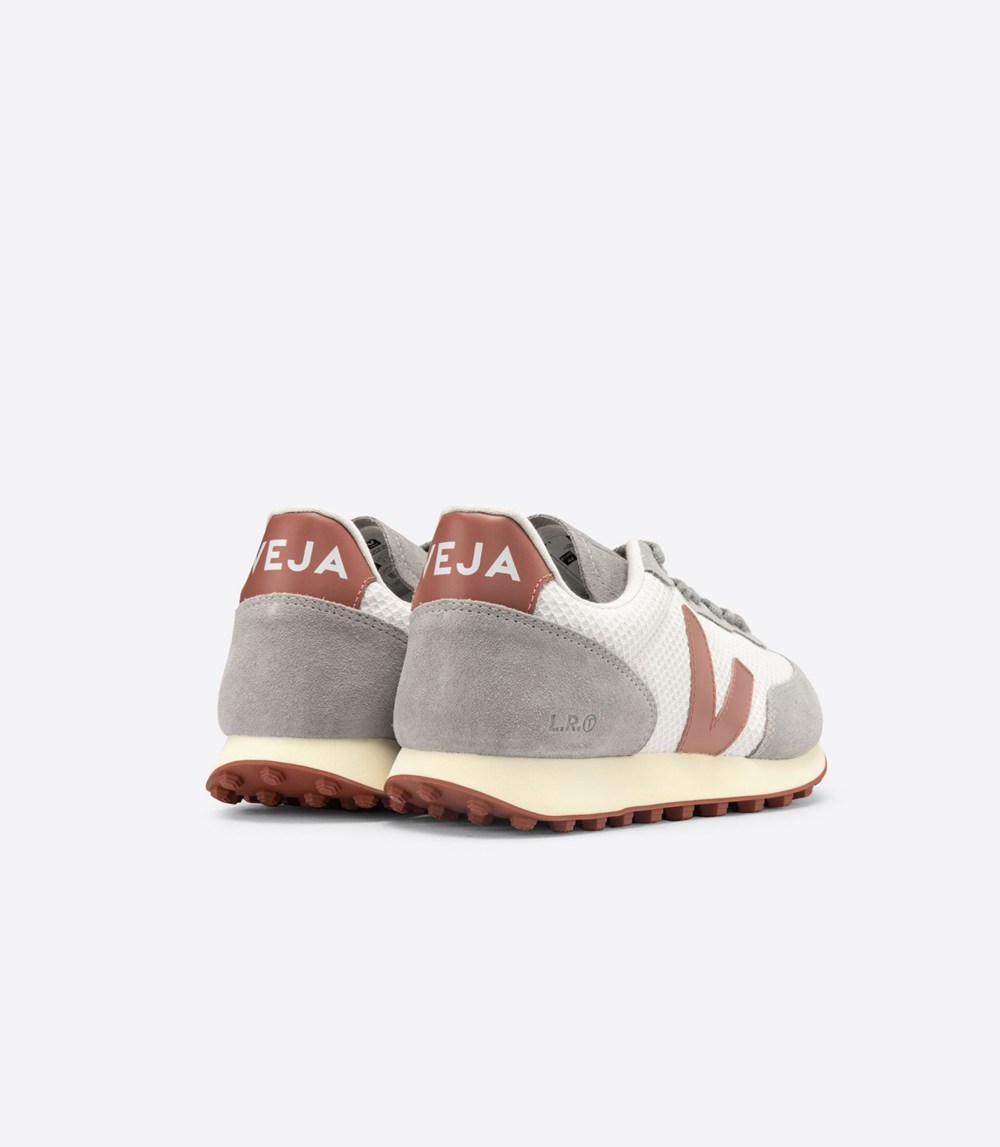 Veja Sneakers Dam - Rio Branco Hexamesh Gravel - Grå/Vita - 295814-SAU